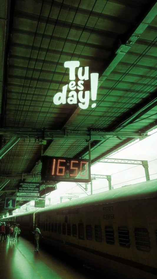 five sleeve tshirt railway station baced desing