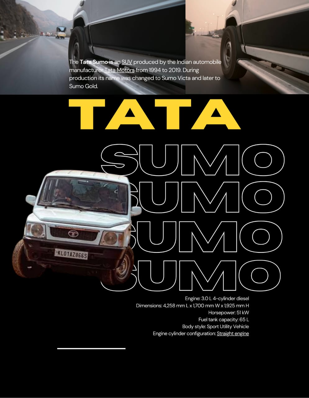 gray colour tata sumo tshirt